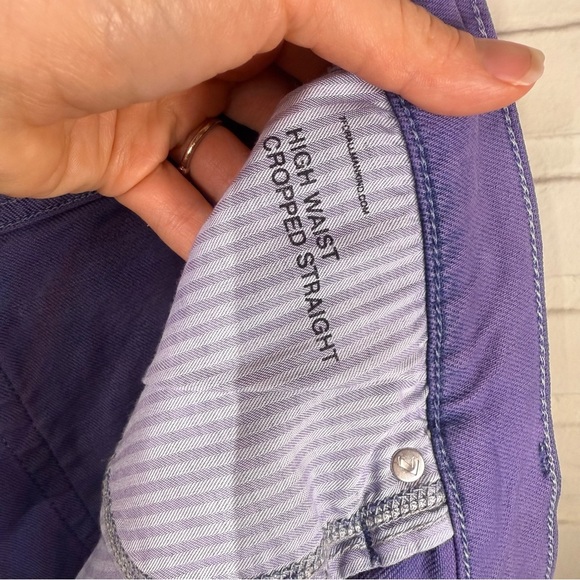 7 For All Mankind Purple Ombre High Rise Straight Leg Jeans, Women’s Size 32 - Picture 12 of 14